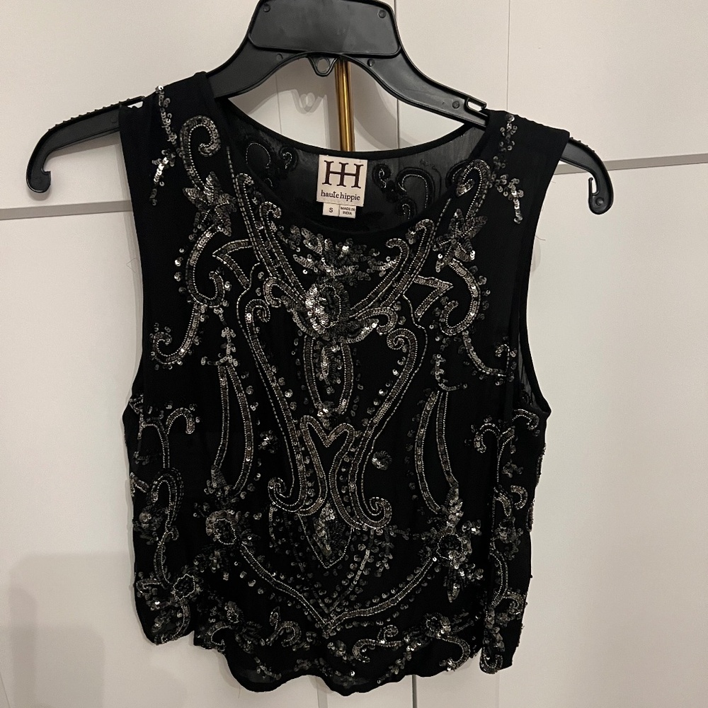 Haute Hippie Crop Top Haute Hippie
